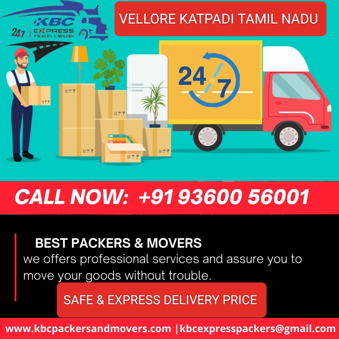 Packers and Movers Katpadi, 9360056001 Tamil Nadu | GET Best Price Charges | KBC Express Home Shifting, Iba Approved GST Bill, Agarwal Packing Moving, Gati Bike Transport Parcel Bangalore, Hyderabad, Pune, Mumbai, Delhi