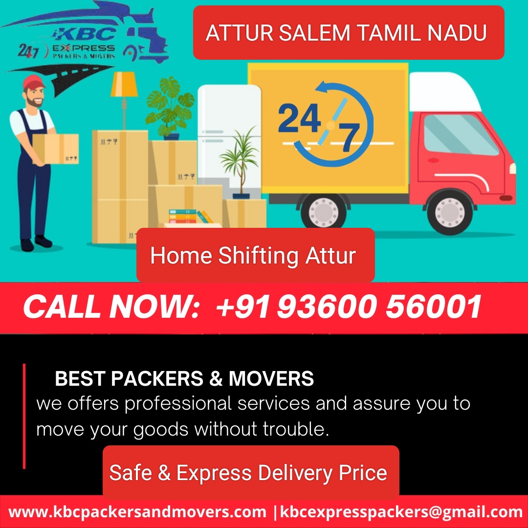 Packers and Movers Attur - Home Relocation Shifting Salem, Iba Approved GST Bill Transport, Bike Parcel Services - Kbc Safe Express Delivery 